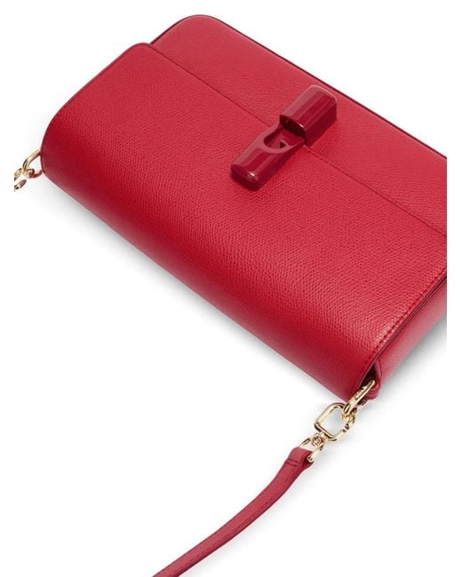 Furla Red Small Iride Leather Crossbody Bag