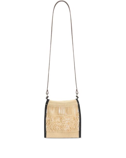 Lemaire Natural Mini Crossbody Filt Net Bag