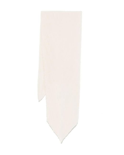 Sciarpa Plissé di Pleats Please Issey Miyake in White