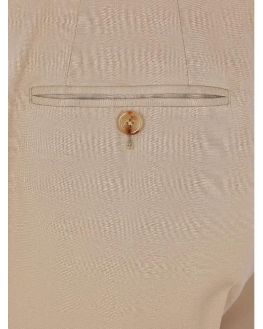 Lardini Natural Button Trousers for men