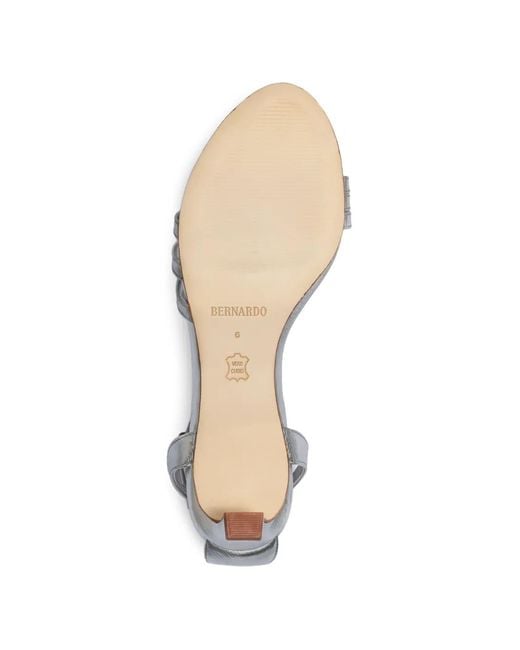 Bernardo White Lima Strappy Heeled Sandals