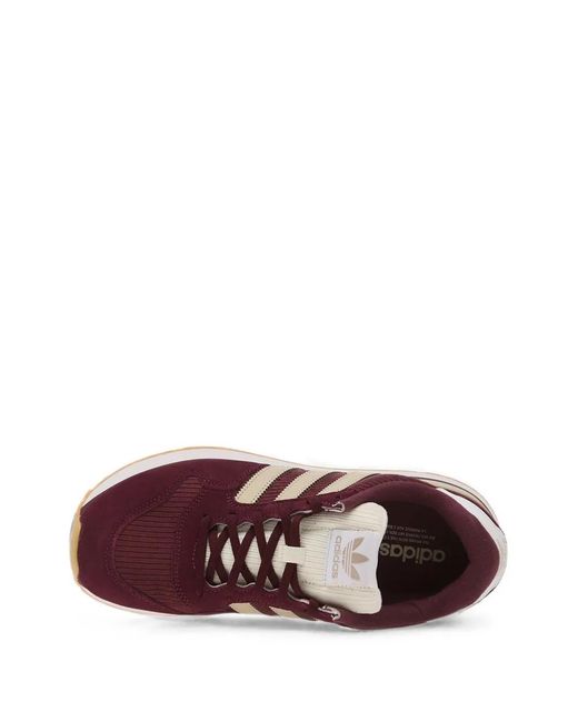 Adidas Brown Zx 500 Panelled Low-Top Sneakers