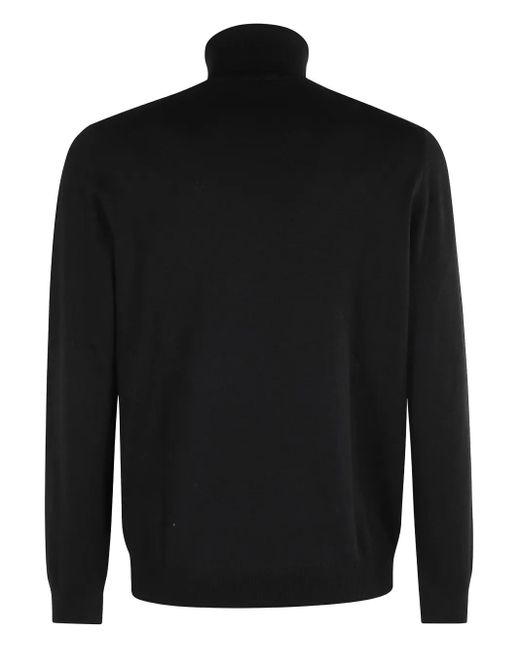 Fay Black Turtleneck Sweater for men