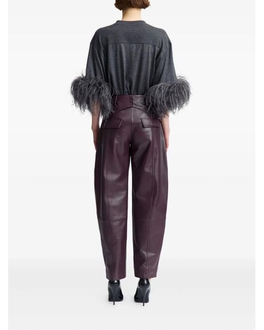 16Arlington Brown Alcea Leather Trousers