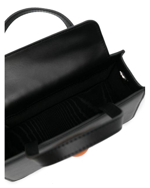 Puppets and Puppets Small Egg Leather Tote Bag in Black Lyst