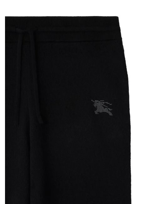 Burberry Black Wool Blend Track Pants for men