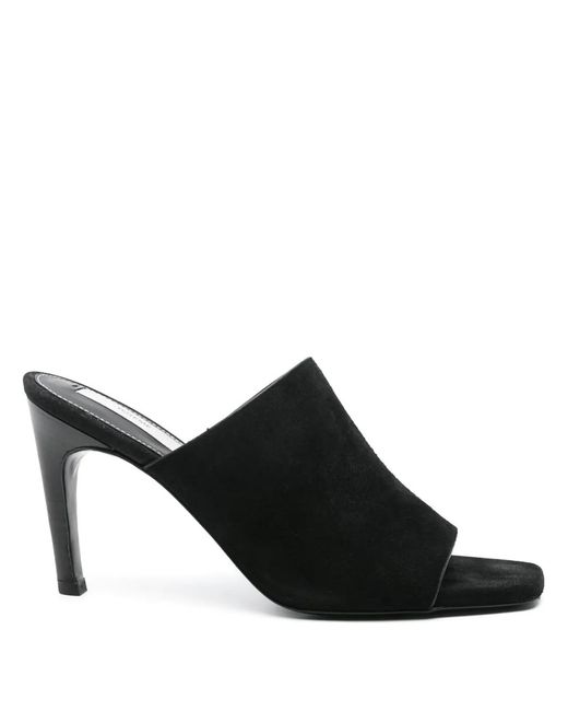 Totême Black Velvet Mules