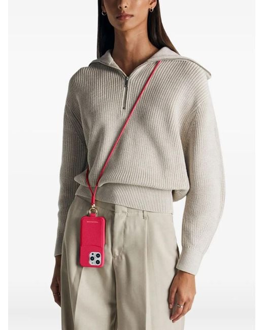 Maison De Sabre Iphone 14 Pro スリング カードスロット ケース Blue