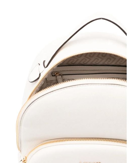 Liu Jo White Backpack With Front Pocket