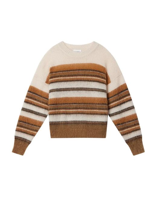 Isabel Marant White Drussellh Striped Pullover for men