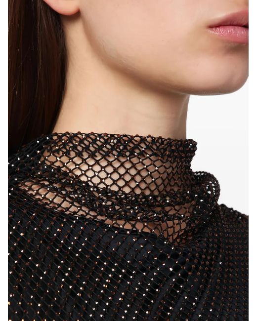 Sportmax ビジュートリム ミニドレス Black