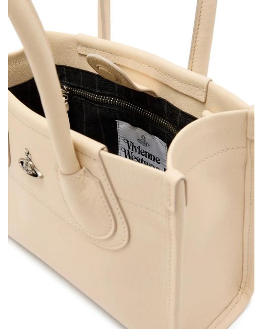 Vivienne Westwood Natural Small Troy Tote Bag