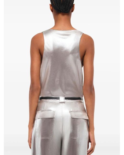 Jonathan Simkhai Kamari Top in het Gray