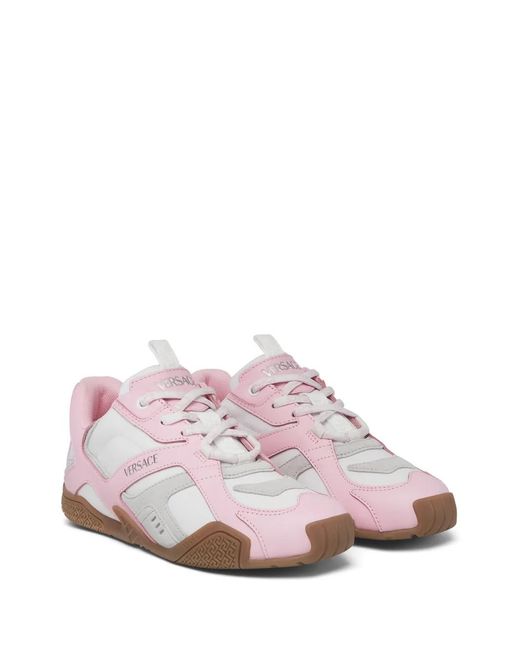 Versace Pink Galaxia Logo Sneakers