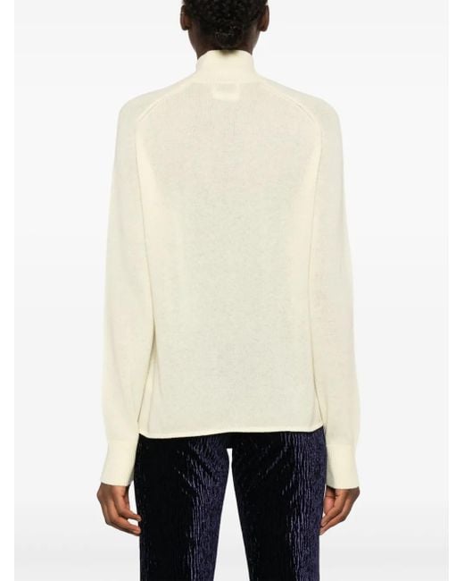 Forte_forte White Cashmere Wool Turtle Neck Sweater Clothing