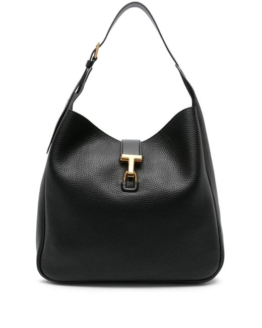 Tom Ford Black Large Tara Crazy Shoulder Bag