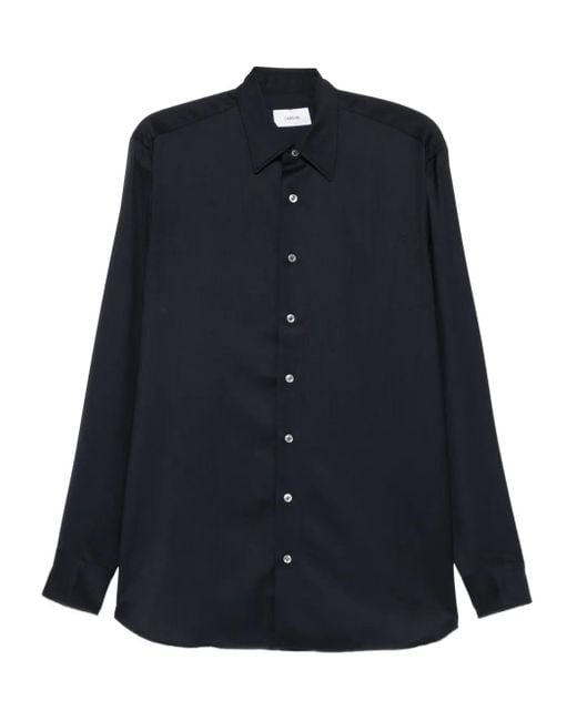 メンズ Lardini ロングスリーブ シャツ Blue
