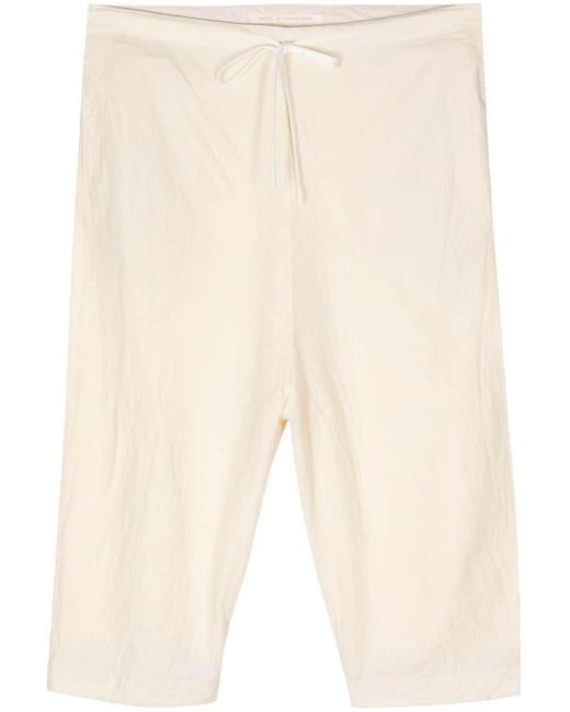 Forme D'expression Natural Drawstring-waist Cropped Trousers