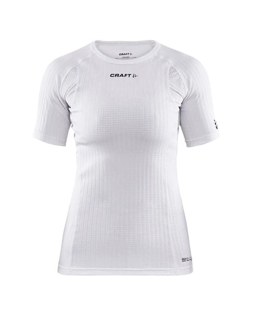 C.r.a.f.t White Active Extreme X Ribbed Performance T-Shirt
