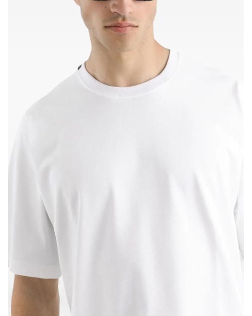 T-Shirt À Patch Logo Dolce & Gabbana pour homme en coloris White