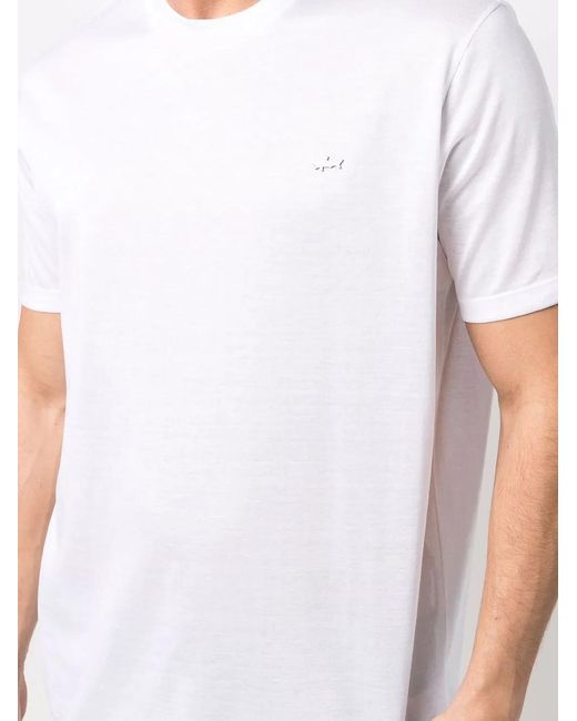 Paul & Shark White Logo-Patch Cotton T-Shirt for men