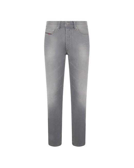 DIESEL Gray Slim-Fit Jeans for men