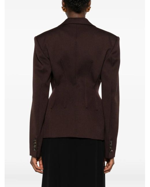 Stella McCartney Brown Tailoring Moulded Blazer