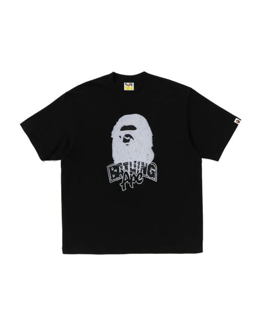 A Bathing Ape Black Graphic T-Shirt for men