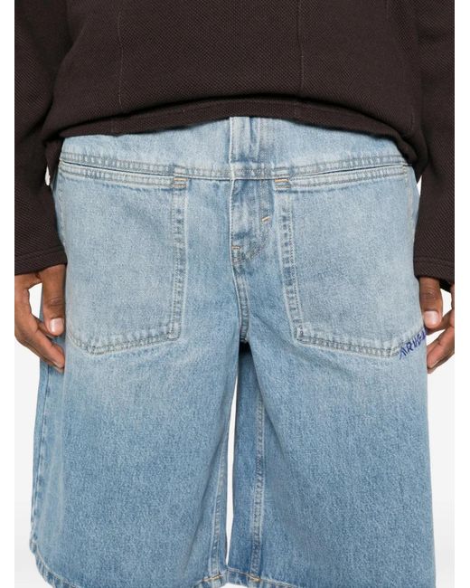Axel Arigato Blue Logo Shorts for men