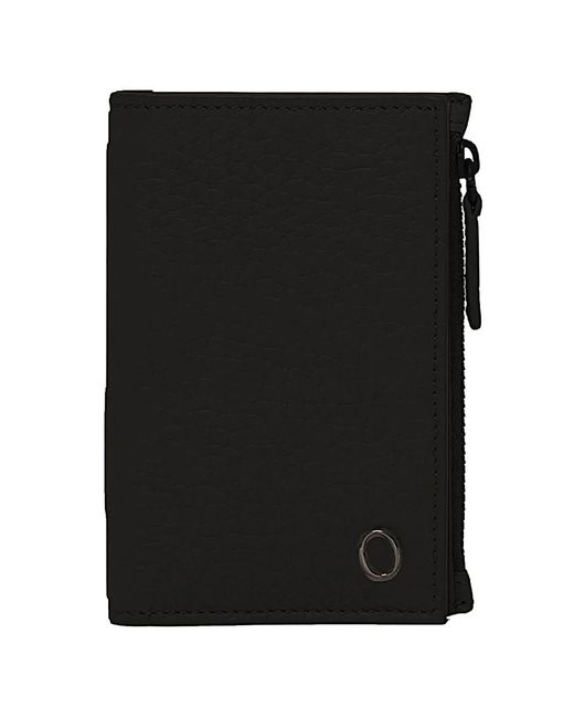 Orciani Black Grained-Leather Wallet for men