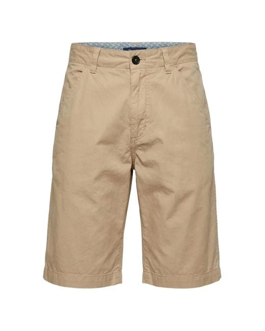 Drumohr Natural Bermuda Shorts for men