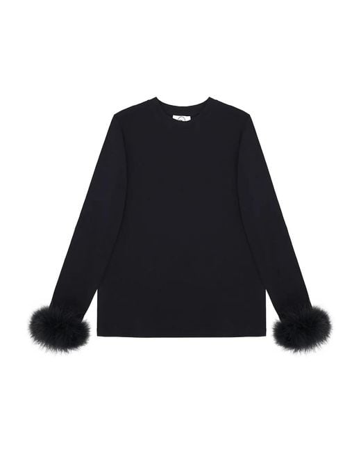 Sleeper Blue Feather-Cuffs Jersey T-Shirt