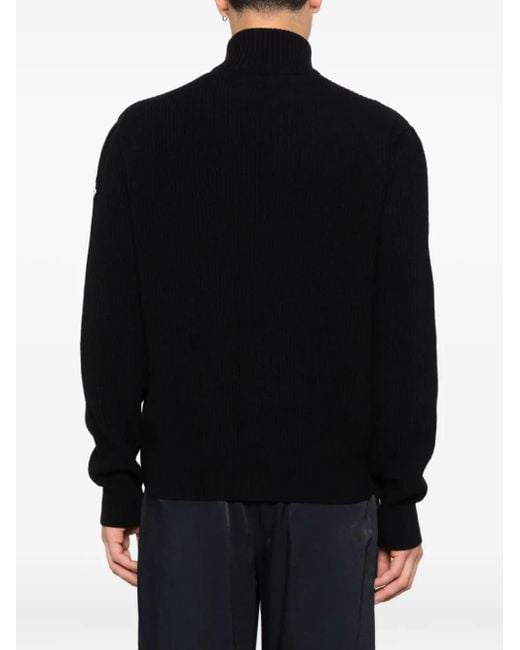 メンズ Moncler キルティング カーディガン Black
