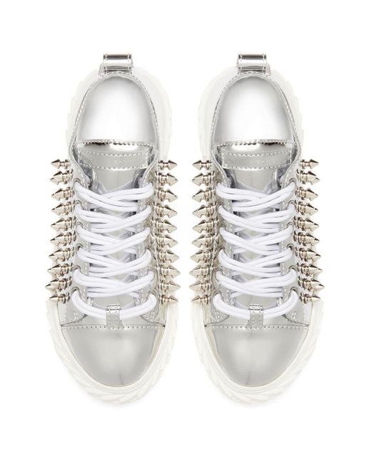 giuseppe zanotti sneakers silver