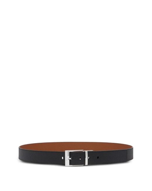 Bally White Shiffie Reversible Leather Belt for men