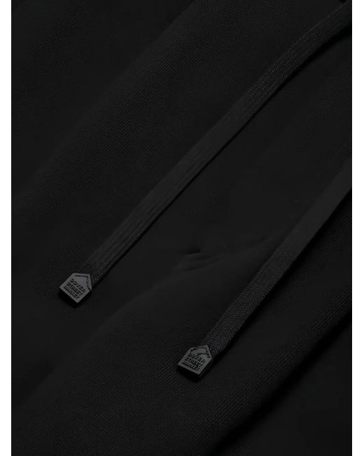 Dover Street Market Black Drawstring-Detail Pleated Track Pants