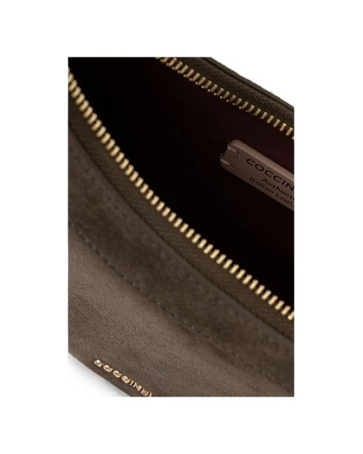 Coccinelle Brown Mini Whisper Shoulder Bag