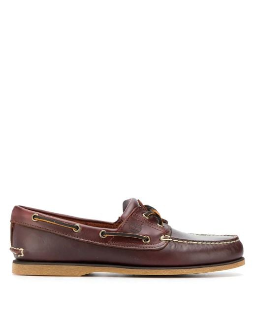 Timberland Brown Classic Boat Shoes for men
