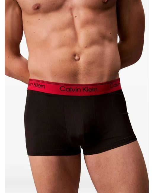 Lot De Trois Boxers À Taille À Logo Calvin Klein pour homme en coloris Black