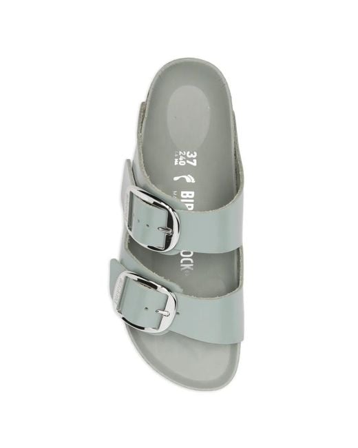 Birkenstock White Arizona Buckle-Strap Sandals