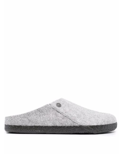 Birkenstock White Felted Closed-Toe Loafers for men