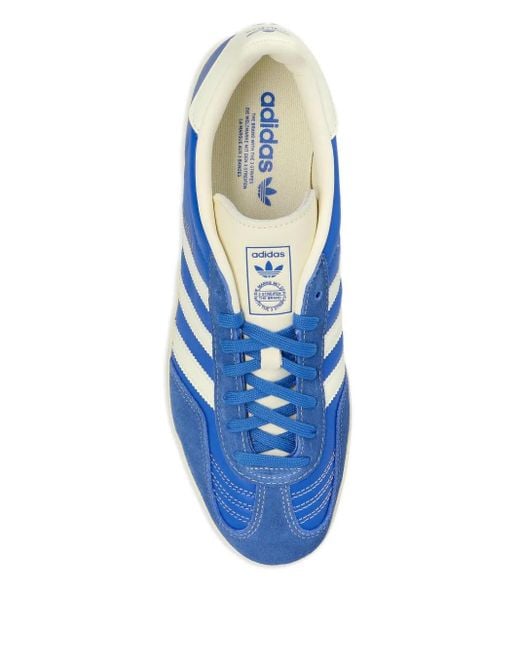 Adidas Blue Gazelle Leather Sneakers for men