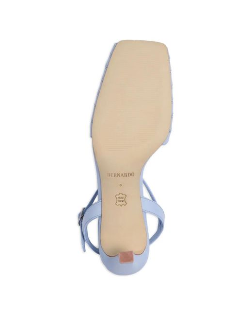 Bernardo Blue Peoria T-Strap Pumps