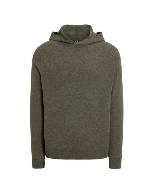 Ralph Lauren Green Cashmere Hooded Sweater for men