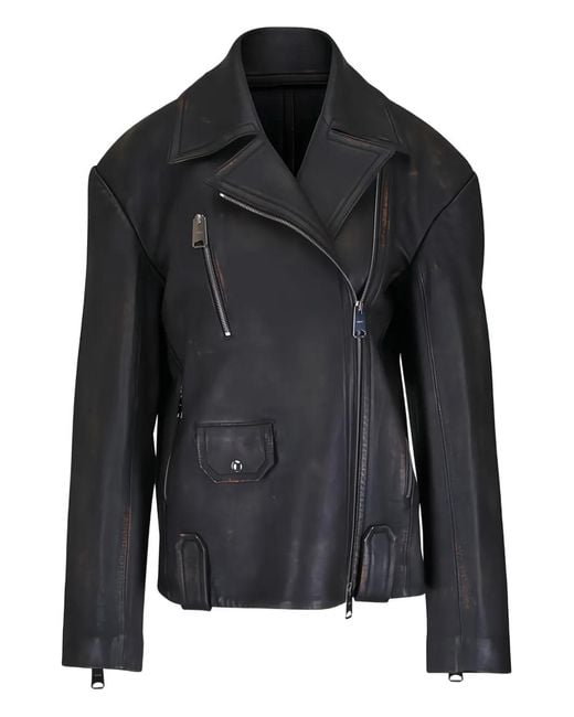 Khaite Black Catalina Leather Jacket