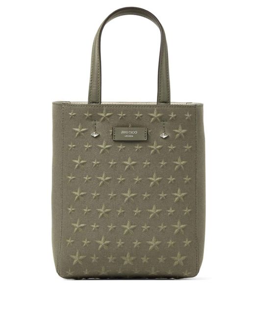 Jimmy Choo Green Lenny S-m Canvas Tote Bag for men