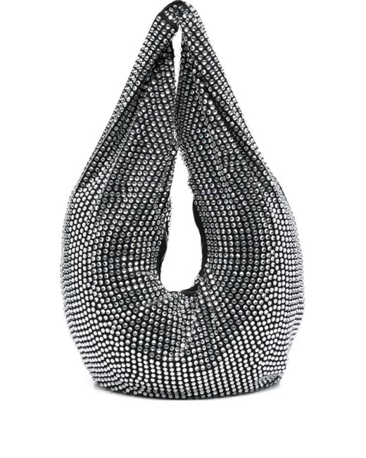 GIUSEPPE DI MORABITO Black Embellished Teardrop Shoulder Bag