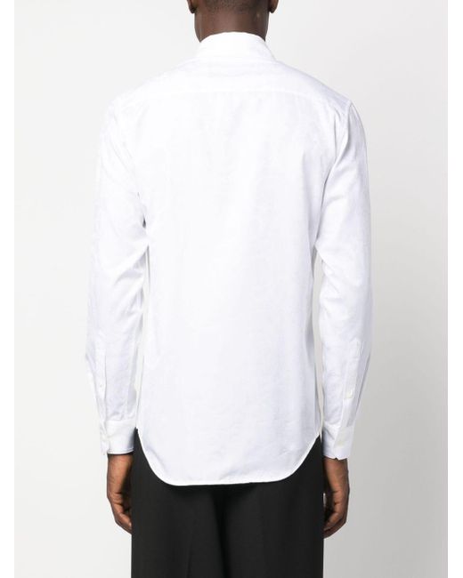 Camisa Barocco Silhouette Versace de hombre de color White