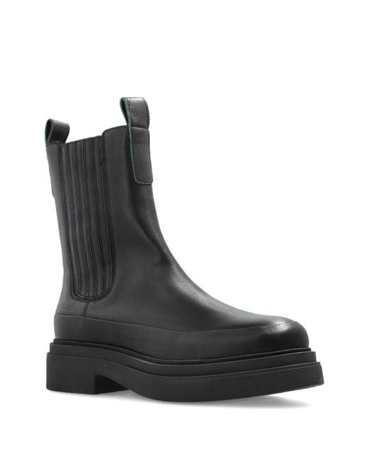 Paul Smith Black Elastic-Panel Boots