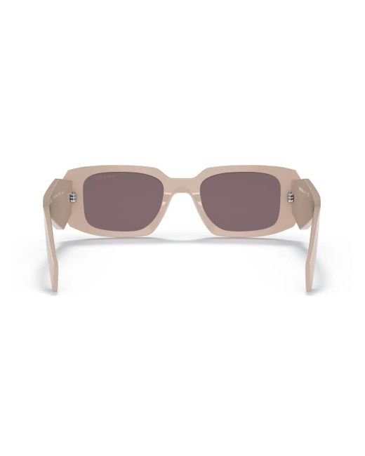 Prada Pink Rectangle-Frame Glasses